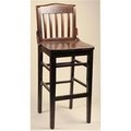 Alston Quality Alston Quality 3641-30-BLK Schoolhouse Bar Stool 30 in. H Frame 3641-30/BLK